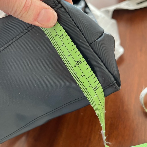 Vintage Joanel Black Textured PVC Tote Bag - Picture 10 of 11